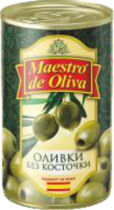 Оливки без кісточки "Maestro de Oliva", 280г з/б